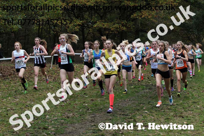 Girls under-15s National Cross Country Relays. Photo: David T. Hewitson/Sports for All Pics
